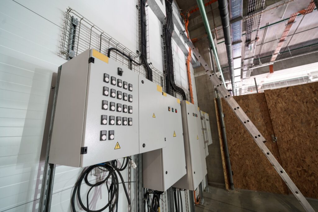 Industrial electrical control panels and wiring